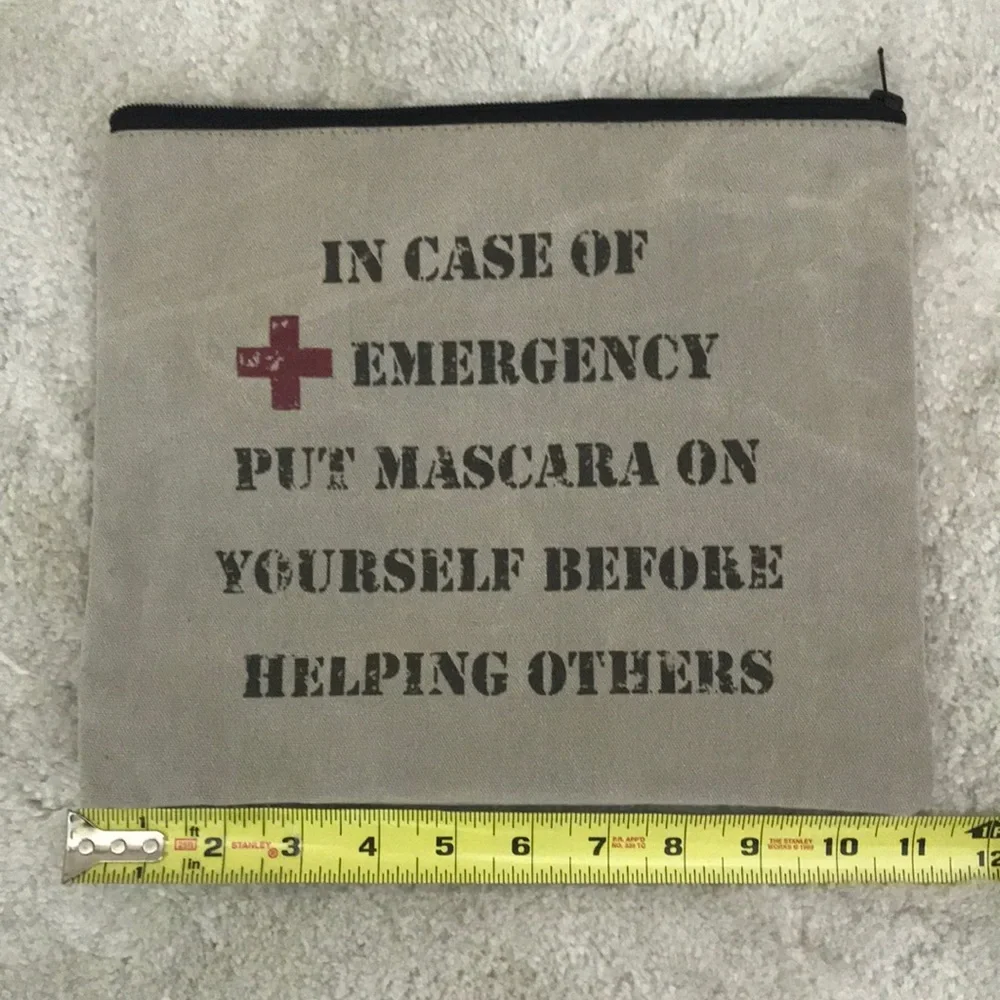 Adorable cosmetic or stash bag!  Never been used!